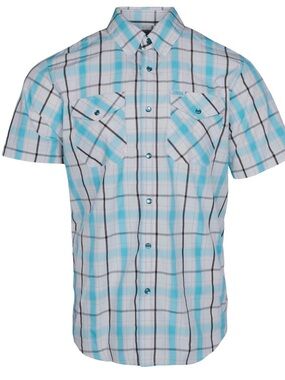 Dixxon Trunk Bay Bamboo Short Sleeve Button Down, Size Small
